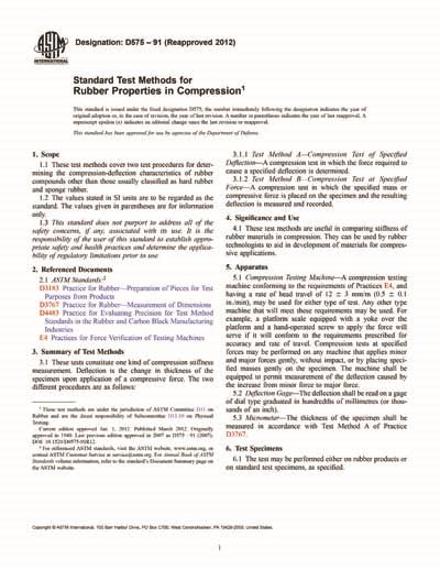 astm d575 method b